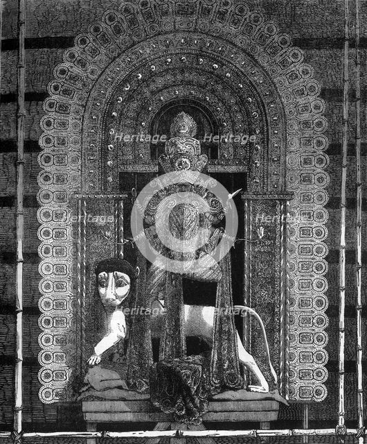 'The Goddess Kali, the Favourite Divinity of the People of Calcutta', c1891. Creator: James Grant.