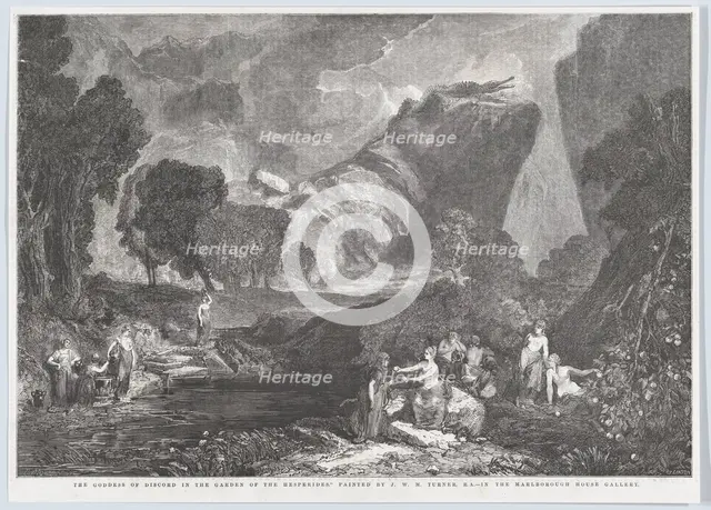 The Goddess of Discord in the Garden of the Hesperides, January 31, 1857. Creator: Henry Duff Linton.