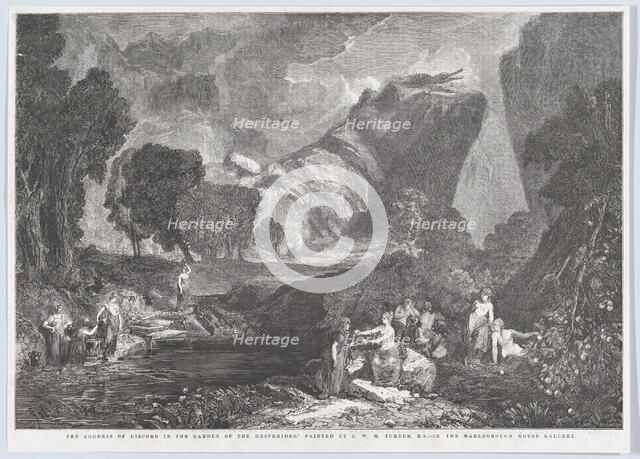 The Goddess of Discord in the Garden of the Hesperides, January 31, 1857. Creator: Henry Duff Linton.