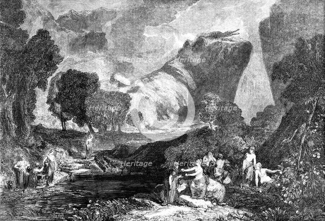"The Goddess of Discord in the Garden of the Hesperides", painted by J.W.M. Turner..., 1857. Creator: Henry Duff Linton.