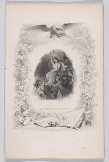 The Goddess Liberty, from The Songs of Béranger, 1829. Creators: Melchior Péronard, Jean Jacques Frilley