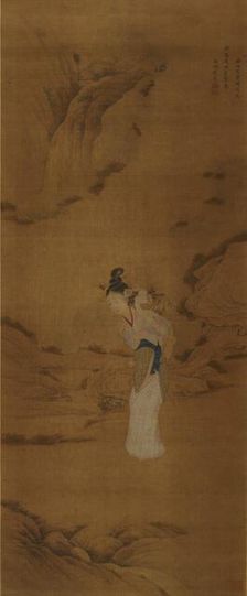 The goddess Magu with a basket of flowers, Qing Dynasty (1645-1911)
