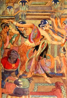 The Goddesses as Dancing-girls 1915. Creator: Evelyn Paul