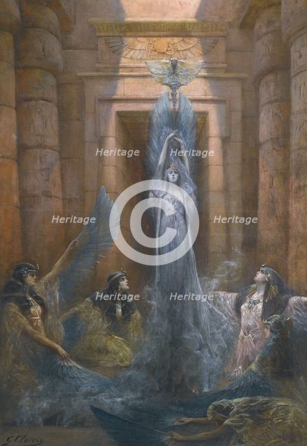 The Godess Neith. Artist: Clairin, Georges (1843-1919)