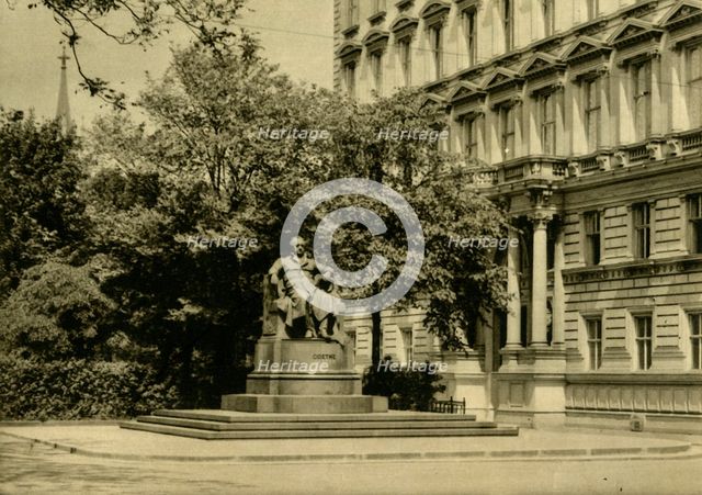 The Goethe Monument, Vienna, Austria, c1935. Creator: Unknown.