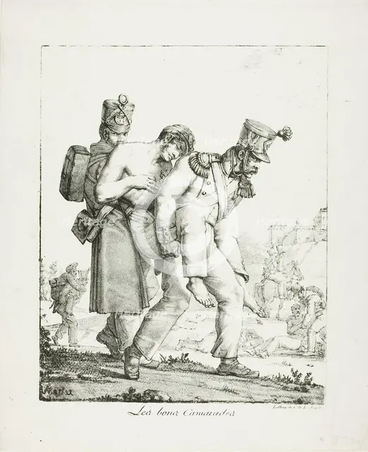 The Good Comrades, 1818–19. Creator: Jean Henri Marlet.
