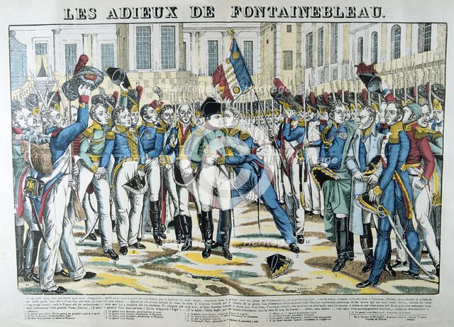 'The Good-byes of Fontainebleau', 19th century.  Creator: Unknown.