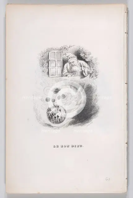The Good God from The Complete Works of Béranger, 1836. Creator: John Thompson.