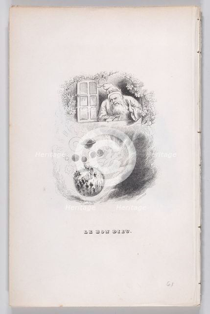 The Good God from The Complete Works of Béranger, 1836. Creator: John Thompson.