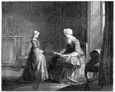 The Good Education, 1753, (1885).Artist: Jacques Philippe Le Bas