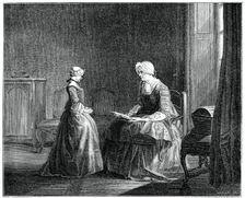 The Good Education, 1753, (1885).Artist: Jacques Philippe Le Bas