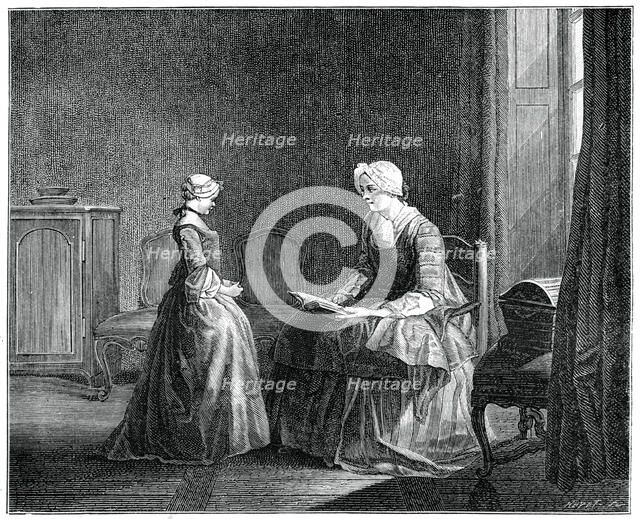 The Good Education, 1753, (1885).Artist: Jacques Philippe Le Bas