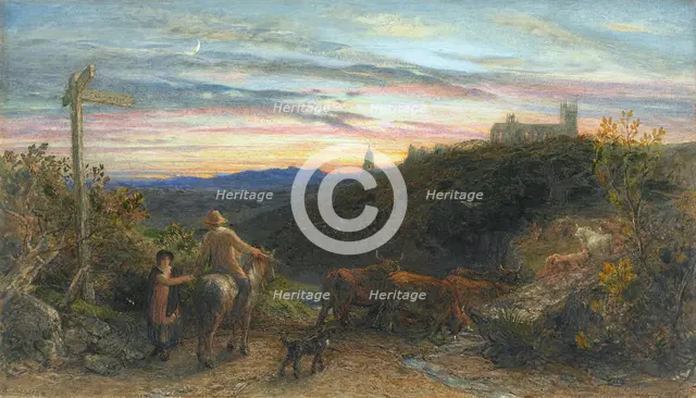 The good farmer, 1865. Creator: Samuel Palmer.