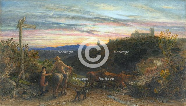 The good farmer, 1865. Creator: Samuel Palmer.