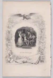 The Good Old Man from The Songs of Béranger, 1829. Creator: Melchior Péronard