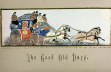 The Good Old Days (also known as "The London and York Royal Mail Coach"), Coventry, After 1879. Creator: Thomas Stevens