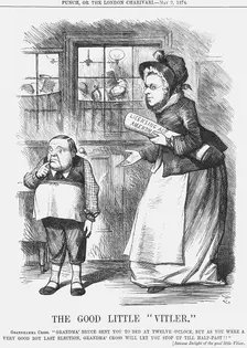 The Good Little "Vitler" 1874. Creator: Joseph Swain