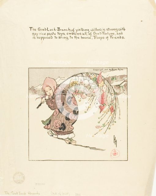 The Good-Luck Branch, 1907. Creator: Helen Hyde.