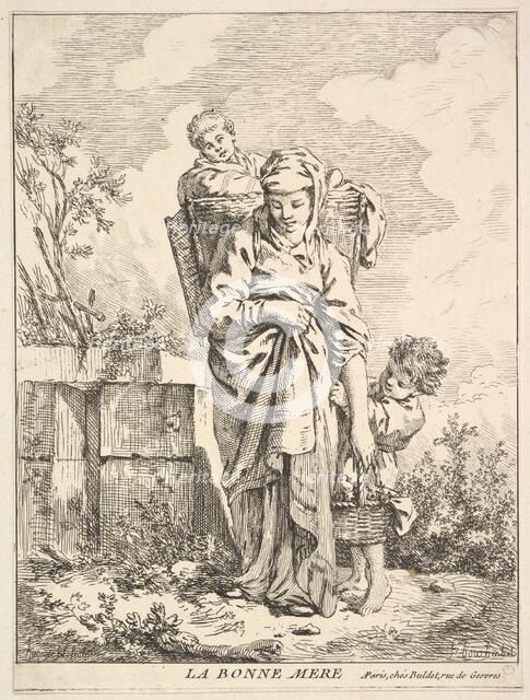 The Good Mother, 18th century. Creator: Jacques Gabriel Huquier.