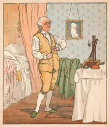 The good man of Islington dressing, c1879. Creator: Randolph Caldecott