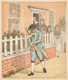 The good man of Islington setting out to church, c1879. Creator: Randolph Caldecott