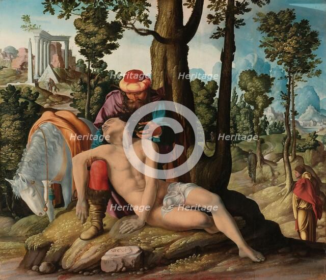 The Good Samaritan, 1537. Creator: Master of the Good Samaritan.