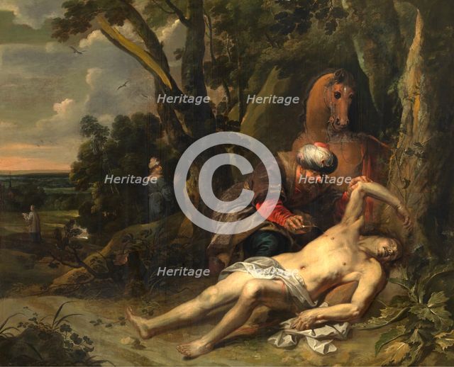 The Good Samaritan, 1647. Creator: Balthasar van Cortbemde.