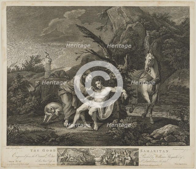 The Good Samaritan, 1772. Creators: Simon François Ravenet, Victor Marie Picot.