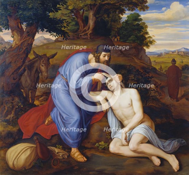 The Good Samaritan, 1833. Creator: Julius Schnorr von Carolsfeld.