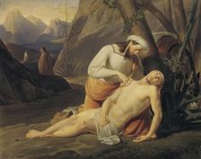 The Good Samaritan, 1835. Creator: Erasmus Engert