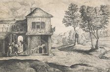 The good Samaritan, Mid 17th century. Creator: Lucas van Uden