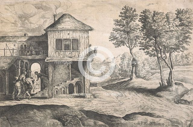 The good Samaritan,  Mid 17th century. Creator: Lucas van Uden.