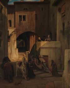 The Good Samaritan, by 1853. Creator: Alexandre Gabriel Decamps