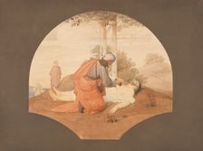 The Good Samaritan-Blessed are the merciful, 1837-1838. Creator: Eduard von Steinle