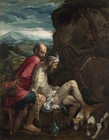 The Good Samaritan, ca 1562-1563. Artist: Bassano, Jacopo, il vecchio (ca. 1510-1592)