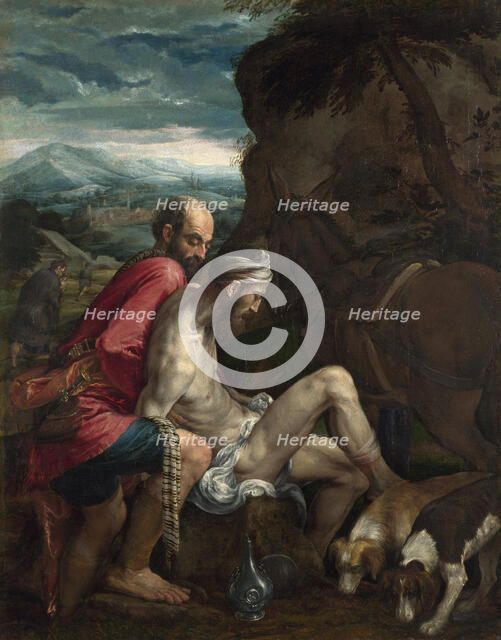 The Good Samaritan, ca 1562-1563. Artist: Bassano, Jacopo, il vecchio (ca. 1510-1592)