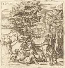 The Good Samaritan, probably c. 1576/1580. Creator: Leonard Gaultier