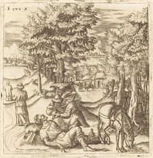 The Good Samaritan, probably c. 1576/1580. Creator: Leonard Gaultier