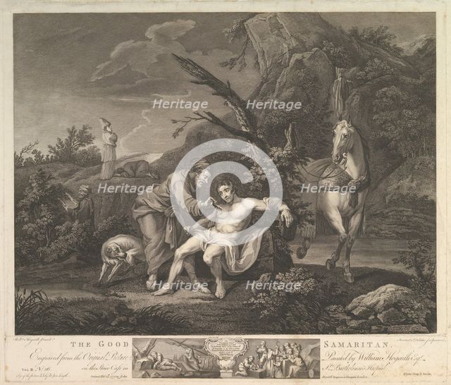 The Good Samaritan (St. Luke, Chap. 10, verse 30), February 24,1772. Creator: Simon François Ravenet.