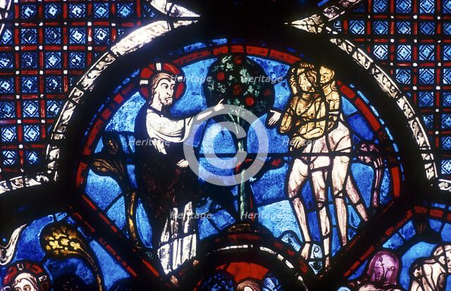 The Good Samaritan Window, Chartres Cathedral, France, 13th century. Artist: Unknown