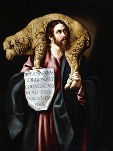 The Good Shepherd, 17th century. Creator: Cristóbal García Salmerón