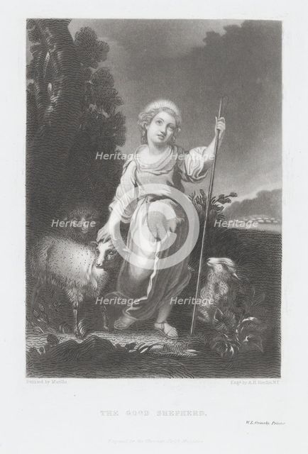The Good Shepherd, 20th century. Creator: A.H. Ritchie.