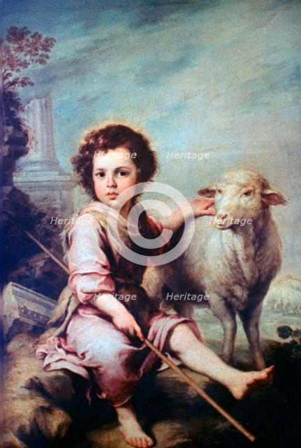 'The Good Shepherd', c1650. Artist: Bartolomé Esteban Murillo 