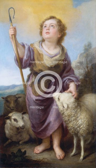 The Good Shepherd, c1675-1682. Creator: Bartolomé Esteban Murillo.