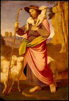 The Good Shepherd, Early 1860s. Creator: Overbeck, Johann Friedrich (1789-1869)