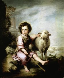The Good Shepherd oil Painting by Bartolomé Esteban Murillo