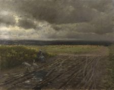 The goose girl, 1884. Creator: Giuseppe de Nittis