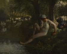 The Goose Girl, c1863. Creator: Jean Francois Millet