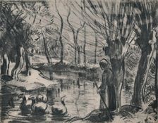 The Goose Girl c.1870s, (1946). Artist: Camille Pissarro