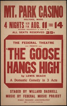 The Goose Hangs High, Holyoke, MA, [193-]. Creator: Unknown